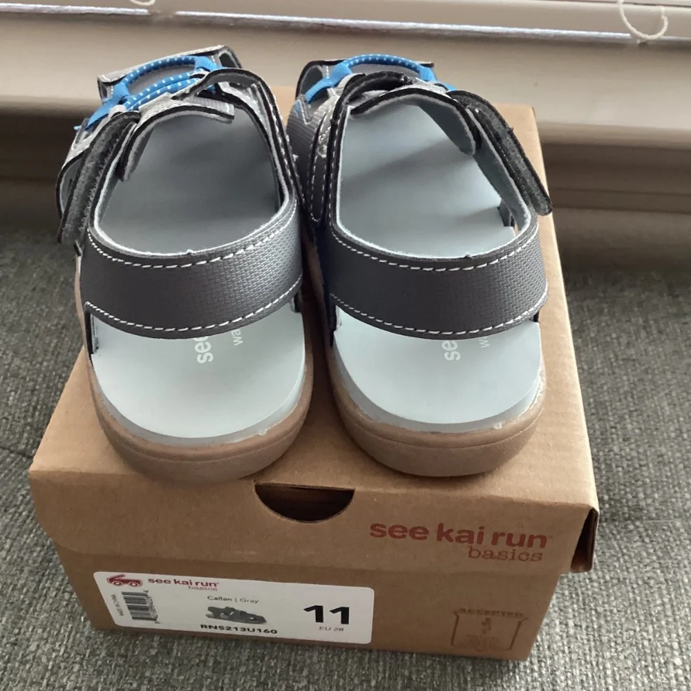 See Kai Run Kids' Callan Sandal (Walker), size 11 M